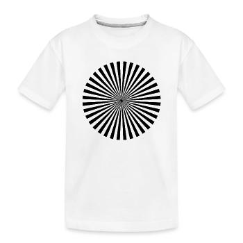 Siemensstern - Kinder Premium Bio T-Shirt - Weiß - Vorne