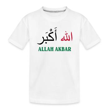 Allah Akbar - Kinder Premium Bio T-Shirt - Weiß - Vorne