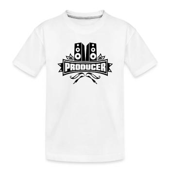 Musikproduzent - Musik Produzent - Beat Producer - Kinder Premium Bio T-Shirt - Weiß - Vorne