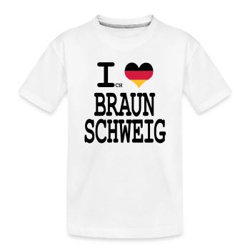 J'aime Brunswick - T-shirt bio Premium Enfant - blanc - Devant