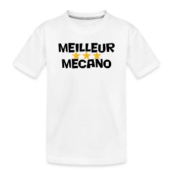 Beste Mecano - Kinder Premium Bio T-Shirt - Weiß - Vorne