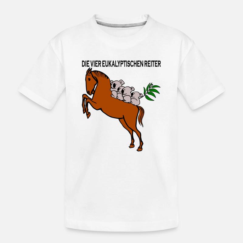Die vier eukalyptischen Reiter - Kinder Premium Bio T-Shirt - Weiß