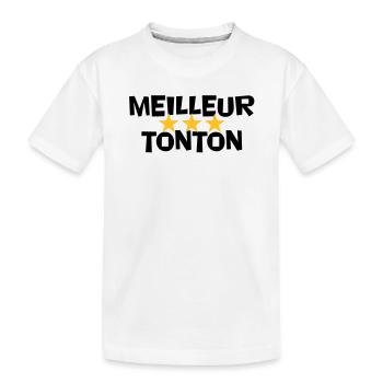 Best Uncle - Kids' Premium Organic T-Shirt - white - Front