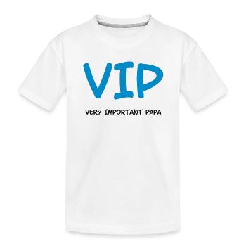 Very Important Papa :) - Kinder Premium Bio T-Shirt - Weiß - Vorne
