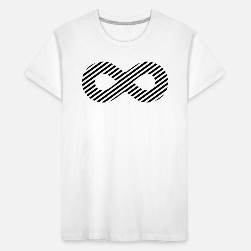 Infinity sign - pattern stripes Kids' Premium Organic T-Shirt