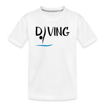 High diving - Kids' Premium Organic T-Shirt - white - Front