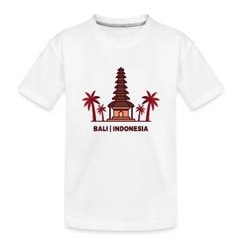 Bali Indonesien - Kinder Premium Bio T-Shirt - Weiß - Vorne