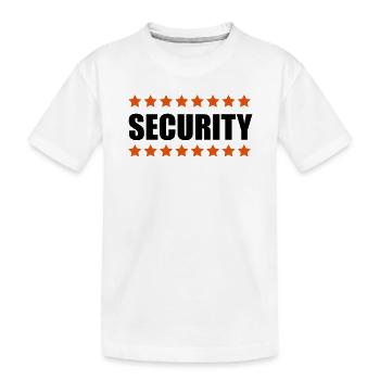 Security - Kids' Premium Organic T-Shirt - white - Front