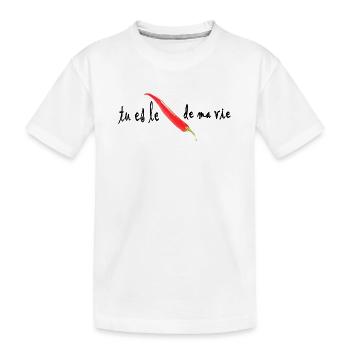 Piment Rouge Fort Piquant - T-shirt bio Premium Enfant - blanc - Devant