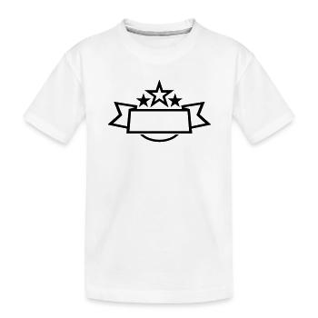 bannière étoiles - T-shirt bio Premium Enfant - blanc - Devant