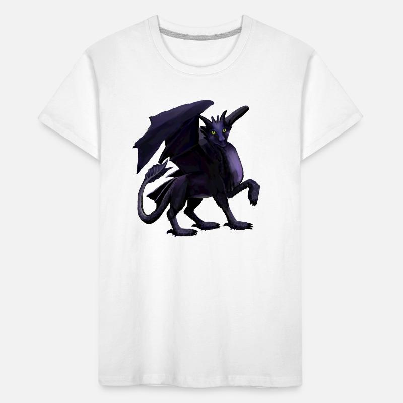 Schwarzer Drache Kinder Premium Bio T-Shirt