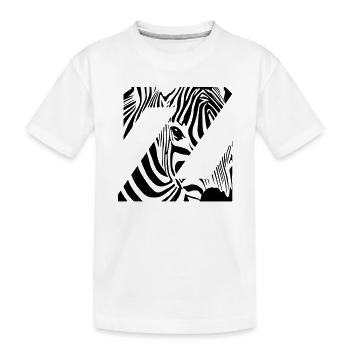 Zebra Mix Mono Black - T-shirt bio Premium Enfant - blanc - Devant