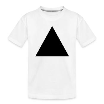 hipster dreieck form - Kinder Premium Bio T-Shirt - Weiß - Vorne