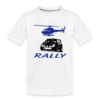 Rally - Kinder Premium Bio T-Shirt - Weiß - Vorne