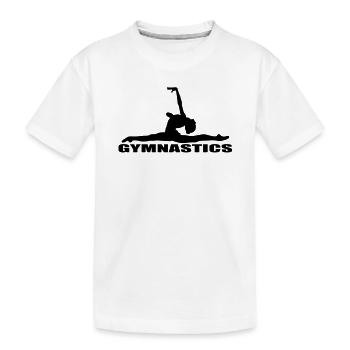 gymnastics - Kids' Premium Organic T-Shirt - white - Front