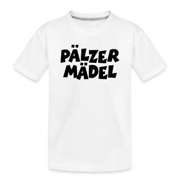 Pälzer Mädel - Pfälzer Mädchen aus der Pfalz - Kinder Premium Bio T-Shirt - Weiß - Vorne