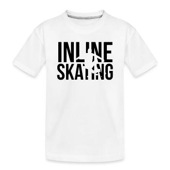 roller - T-shirt bio Premium Enfant - blanc - Devant
