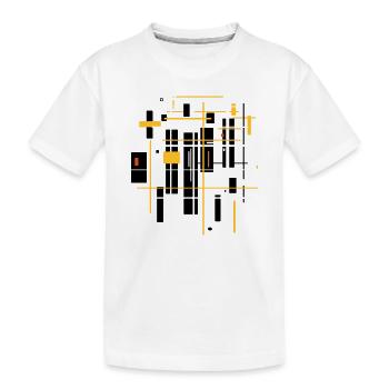 Architektur minimal Landschaft - Kinder Premium Bio T-Shirt - Weiß - Vorne