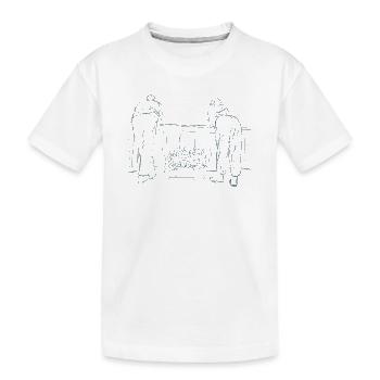 homme et femme - T-shirt bio Premium Enfant - blanc - Devant