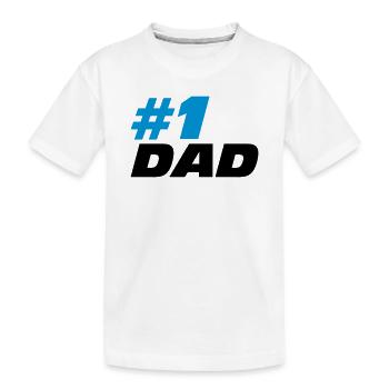 #1 Dad - T-shirt bio Premium Enfant - blanc - Devant