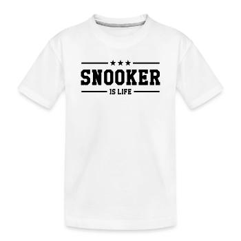 Snooker is life ! - T-shirt bio Premium Enfant - blanc - Devant