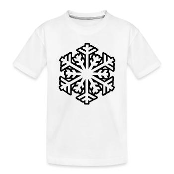 flocon de neige - T-shirt bio Premium Enfant - blanc - Devant
