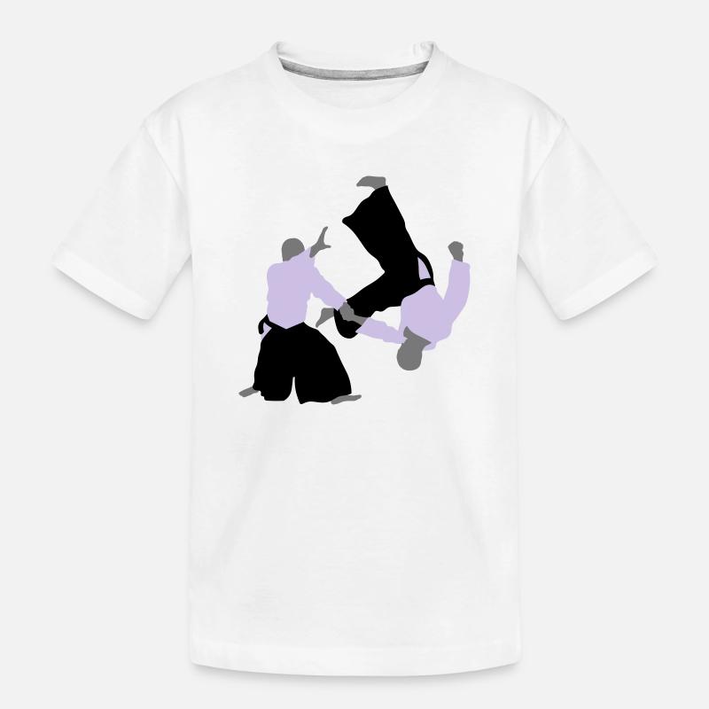 aikido - T-shirt bio Premium Enfant - blanc