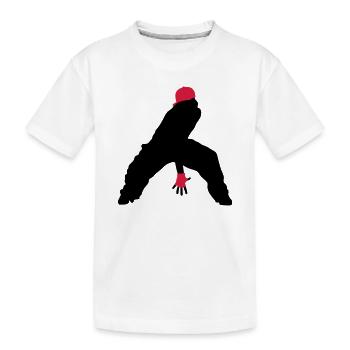 Hip Hop - Kinder Premium Bio T-Shirt - Weiß - Vorne