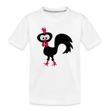coq - T-shirt bio Premium Enfant - blanc - Devant