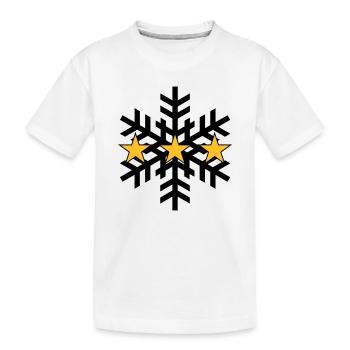 Skiing ! - Kinder Premium Bio T-Shirt - Weiß - Vorne