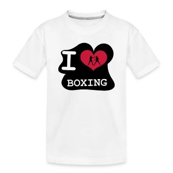 I Love Boxing - T-shirt bio Premium Enfant - blanc - Devant