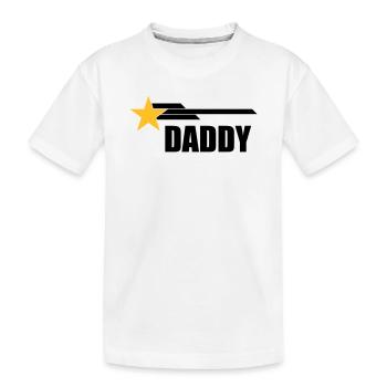 Daddy - Kids' Premium Organic T-Shirt - white - Front