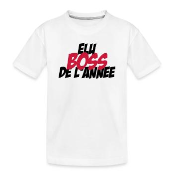 Elu B.O.S.S de l'année ! - T-shirt bio Premium Enfant - blanc - Devant