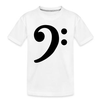 Clef basse - T-shirt bio Premium Enfant - blanc - Devant