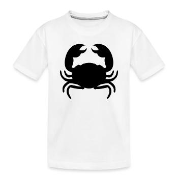 krabbe - Kinder Premium Bio T-Shirt - Weiß - Vorne