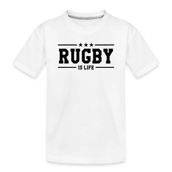 Rugby - T-shirt bio Premium Enfant - blanc - Devant
