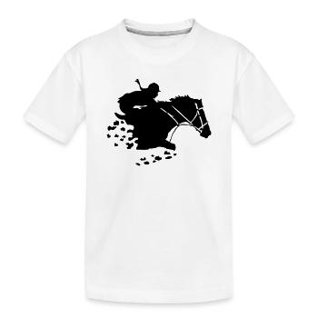 cavalière - T-shirt bio Premium Enfant - blanc - Devant