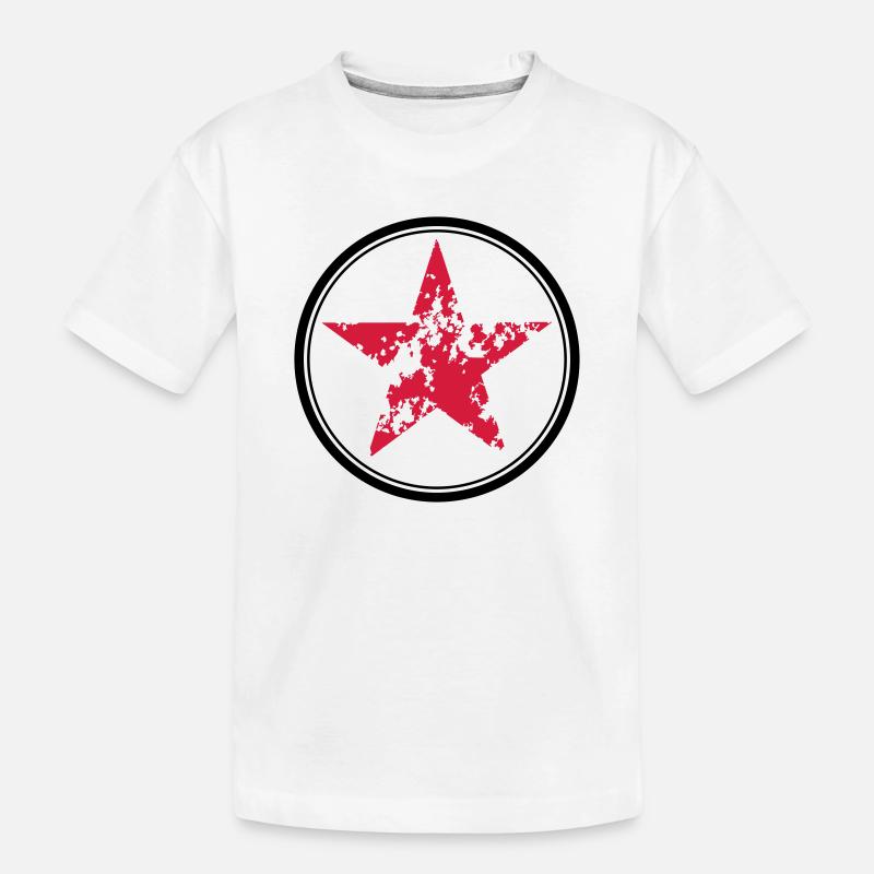 Stern - Kinder Premium Bio T-Shirt - Weiß