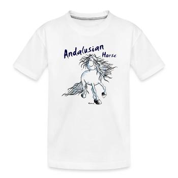 Pure Race Espagnole - Andalou - T-shirt bio Premium Enfant - blanc - Devant
