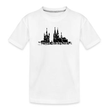 UBI BENE IBI COLONIA Köln Skyline Spruch - Kinder Premium Bio T-Shirt - Weiß - Vorne