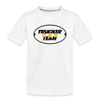 Trucker Team - T-shirt bio Premium Enfant - blanc - Devant