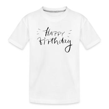 Joyeux anniversaire - T-shirt bio Premium Enfant - blanc - Devant