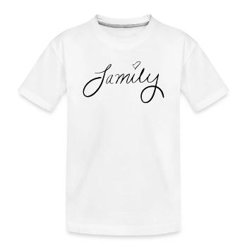 Family - Kinder Premium Bio T-Shirt - Weiß - Vorne