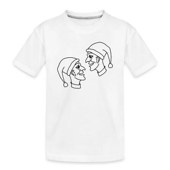 kasperle puppe märchen - Kinder Premium Bio T-Shirt - Weiß - Vorne