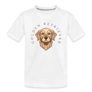 Golden Retriever - T-shirt bio Premium Enfant - blanc - Devant