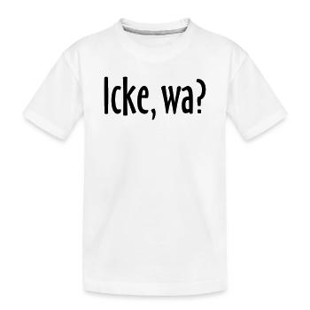 Berlin Spruch: Icke, wa? - Kinder Premium Bio T-Shirt - Weiß - Vorne