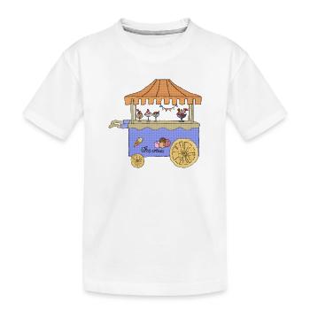 Eiscreme - Kinder Premium Bio T-Shirt - Weiß - Vorne