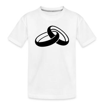 Hochzeit - Kinder Premium Bio T-Shirt - Weiß - Vorne