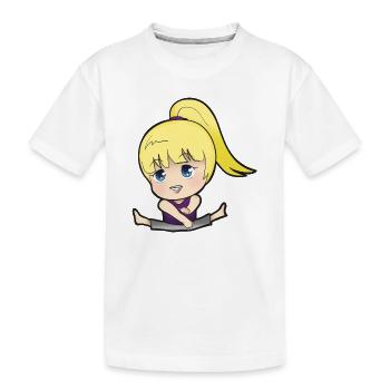 Chibi Anime Manga Splitkick - Kinder Premium Bio T-Shirt - Weiß - Vorne