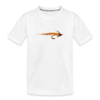 fly fishing hook - T-shirt bio Premium Enfant - blanc - Devant